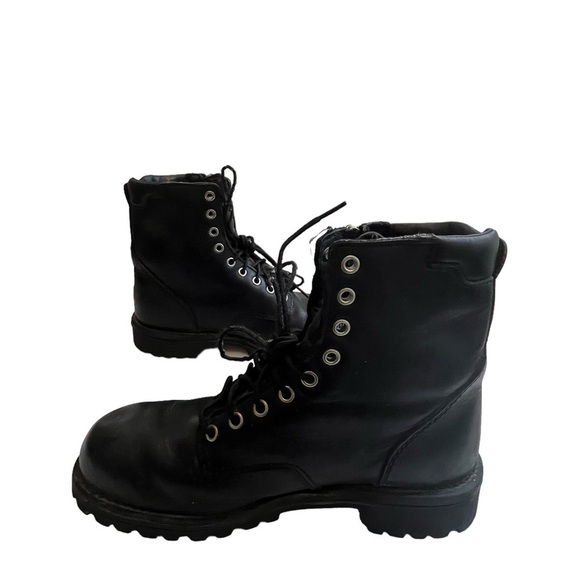 Red Wing Mens Black Leather Side Zip Moto Biker Boot Size US 8.5 main image 4